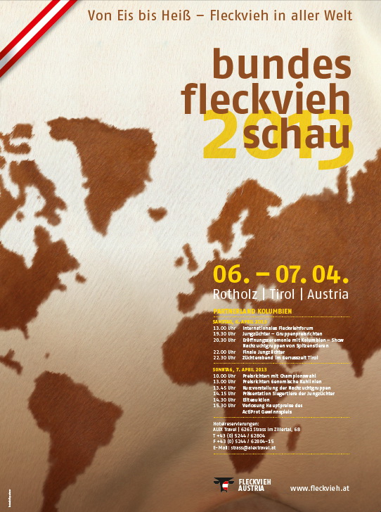 Plakat Bundesfleckviehschau 2013