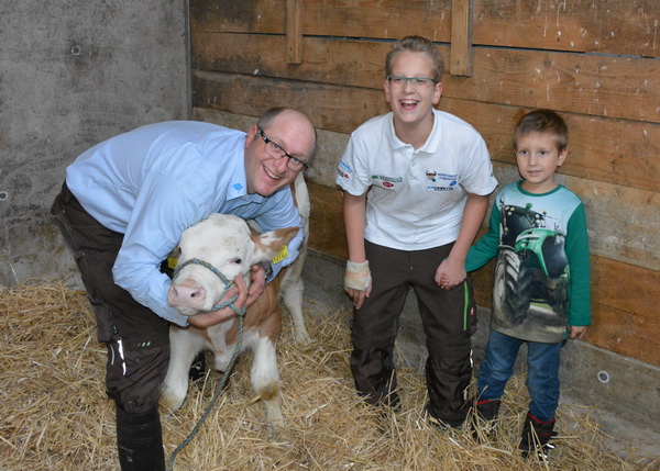 Robert Perzi mit seinen Söhnen Richard (11) und Alexander (5)