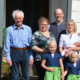 Tanja und Franz Gansch mit ihren Kindern und den Eltern von Franz