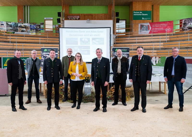 Die Ehrengäste der Generalversammlung der Rinderzucht Steiermark