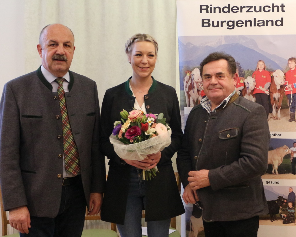 Beatrix Schuetz, neue Obfrau BRZV mit Johannes Lehner und Altobmann Jany 2022