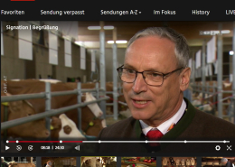 Beitrag über Bundesfleckviehschau in Land und Leute, nachzuschauen in der ORF TVTHEK