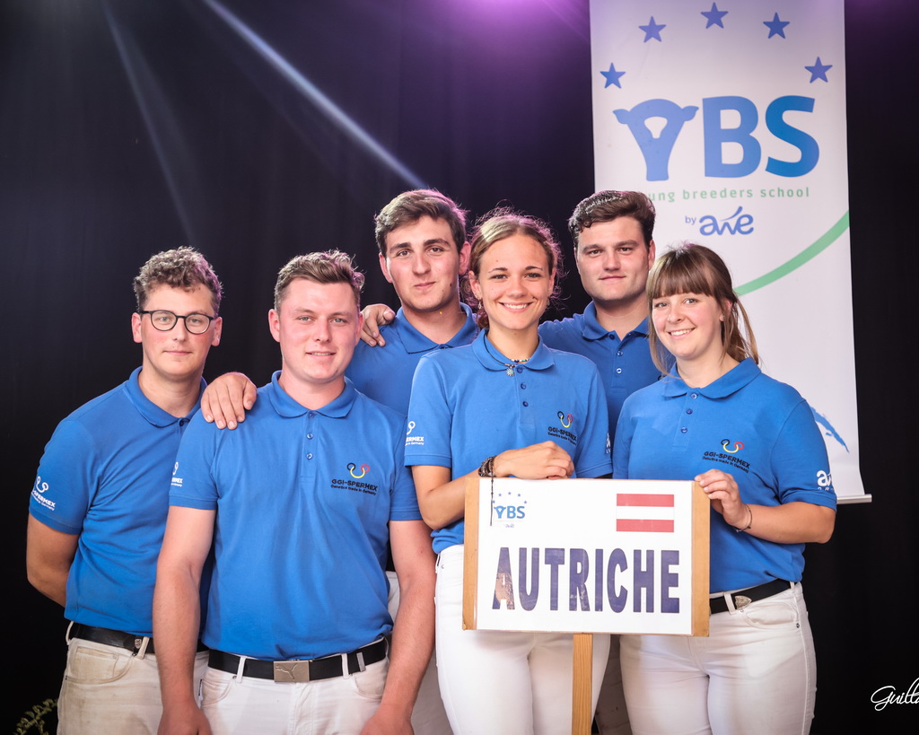 Team Austria bei der Jungzüchterschule 2023 in Belgien