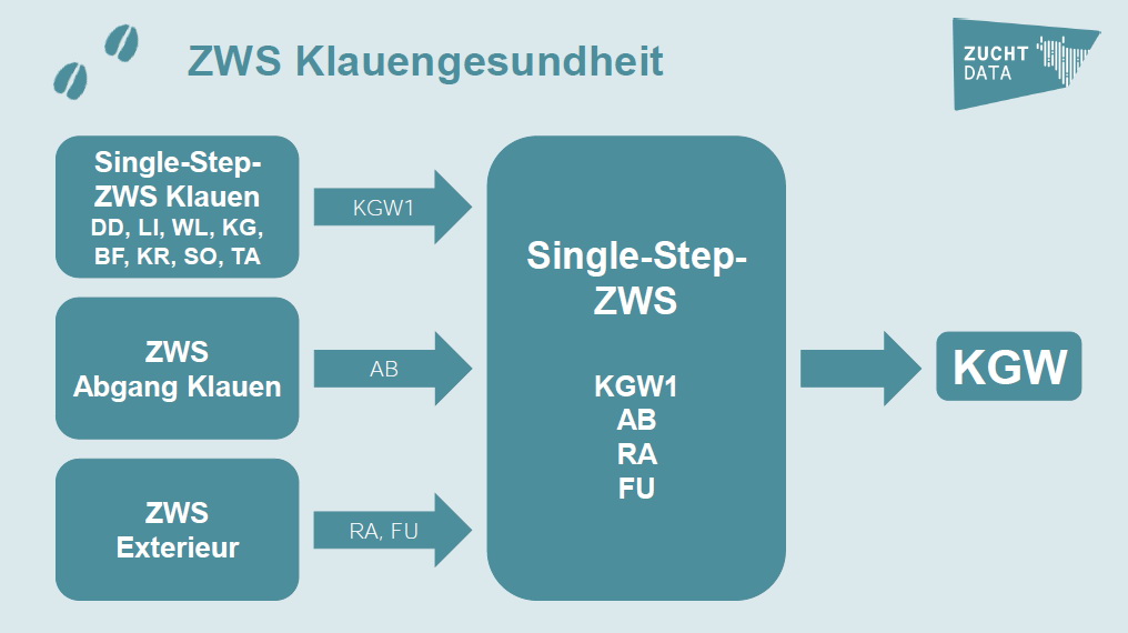 Abb. 1: Schematische Darstellung der ZWS für Klauengesundheit