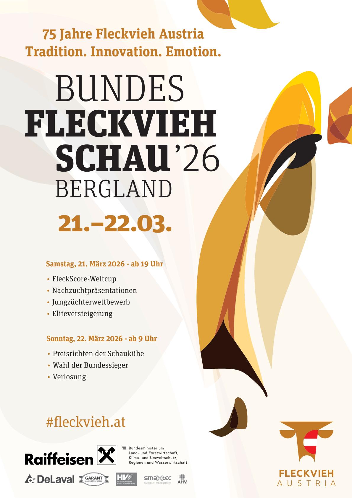 Ankündigung Bundesfleckviehschau 2026