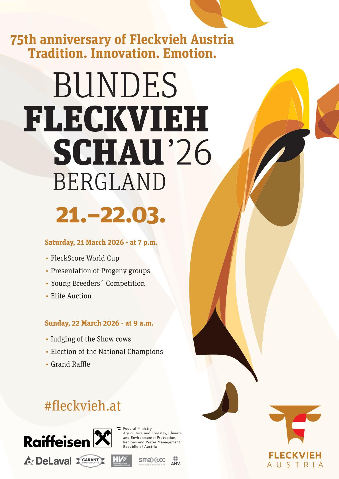 Ankündigung Bundesfleckviehschau 2026