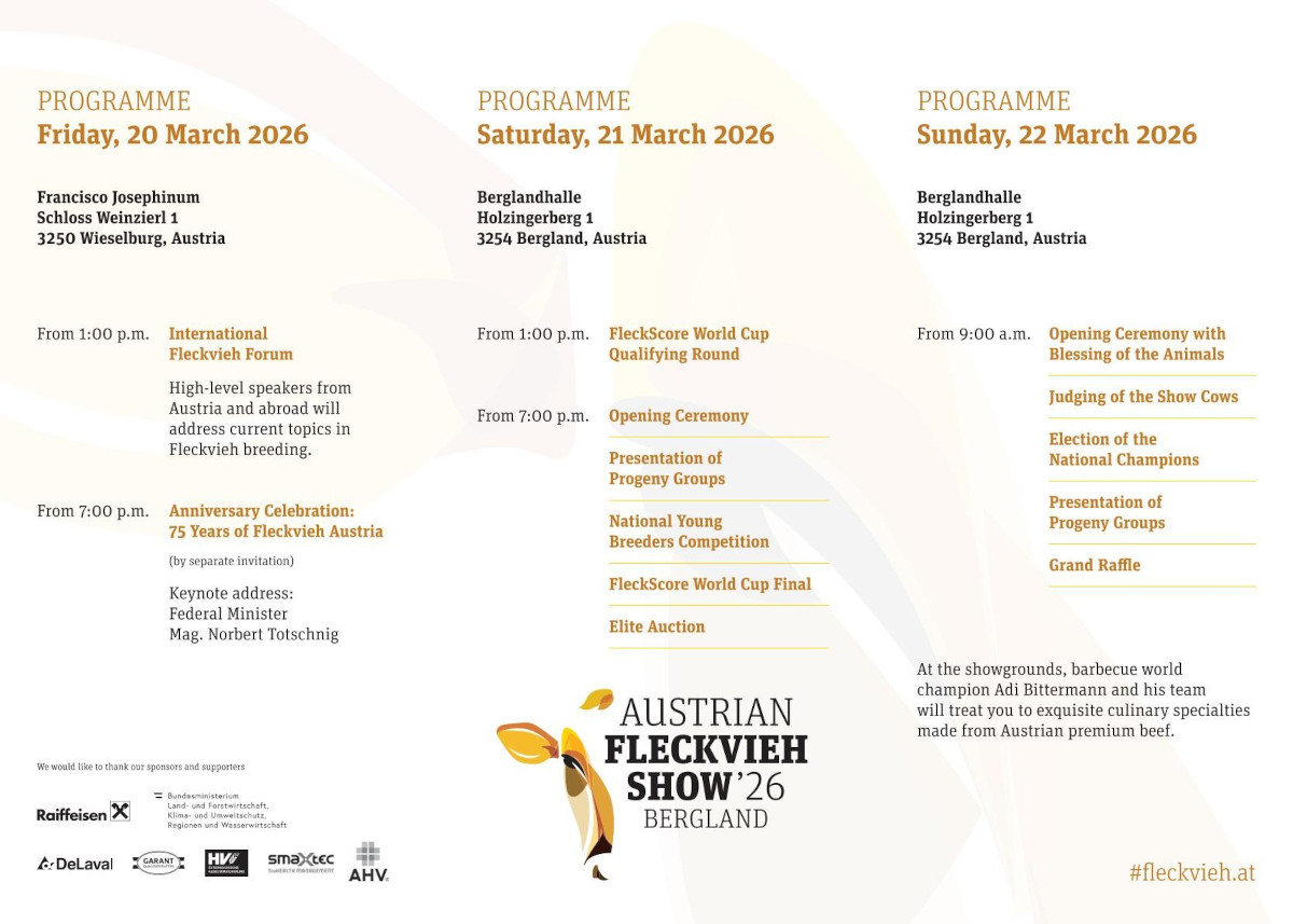 program Austria Fleckvieh Show