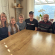 Familie Nistelberger: Betriebsführer Hannes, Lebensgefährtin Elisabeth, Kinder Florian und Lara, Eltern Johann und Theresia