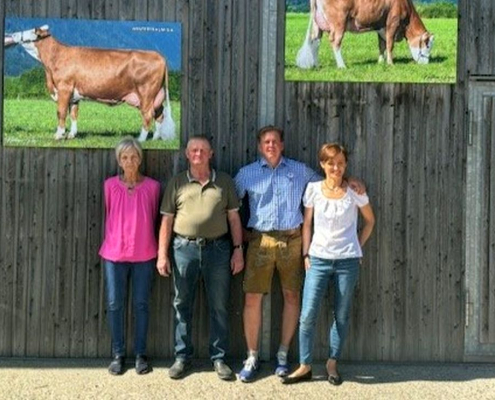 Familie Kofler (von links nach rechts): Karin, Johann, Herwig und Karin